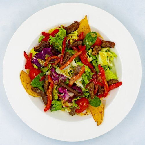Теплый овощной салат со сливочным соусом рецепт – Итальянская кухня: Салаты. «Еда»